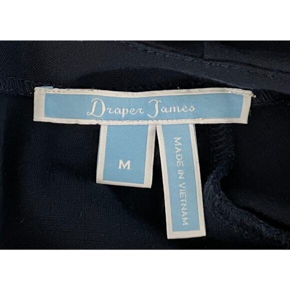 Draper James Sailor Button Knit Dress Nassau Navy Medium Nautical Sophisticated - Picture 14 of 16